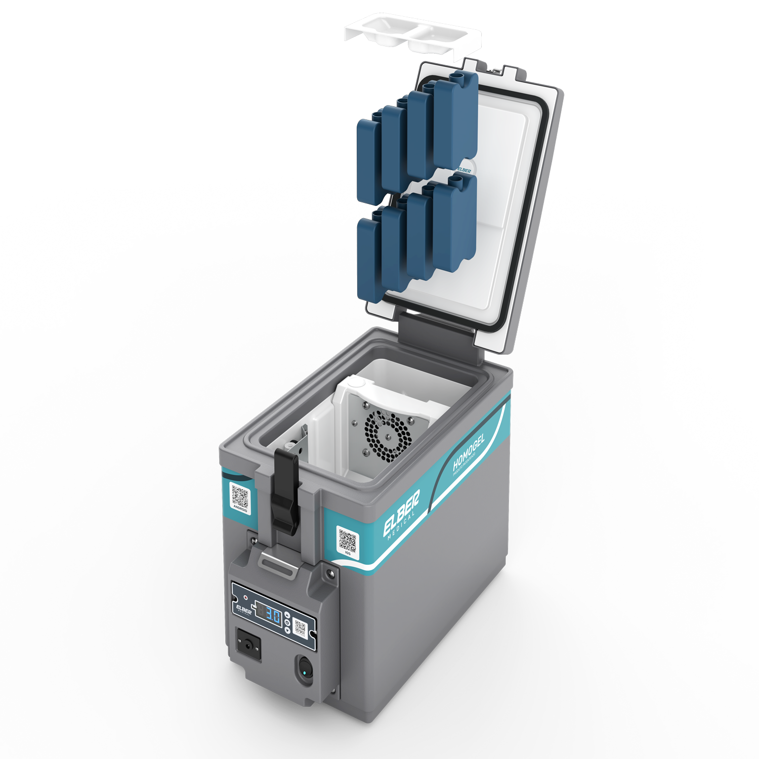 Caja para Transporte de Vacunas Elber Medical Homogel 7 litros